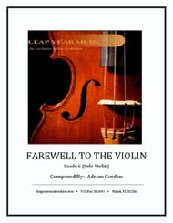 Farewell to the Violin Unaccompanied Violin Solo P.O.D. cover Thumbnail